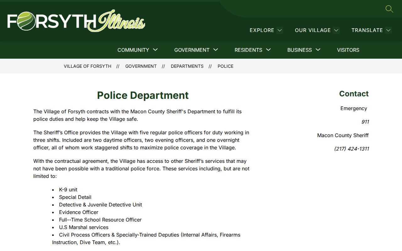 Forsyth sheriff contract policing page for recent arrest records in Macon County